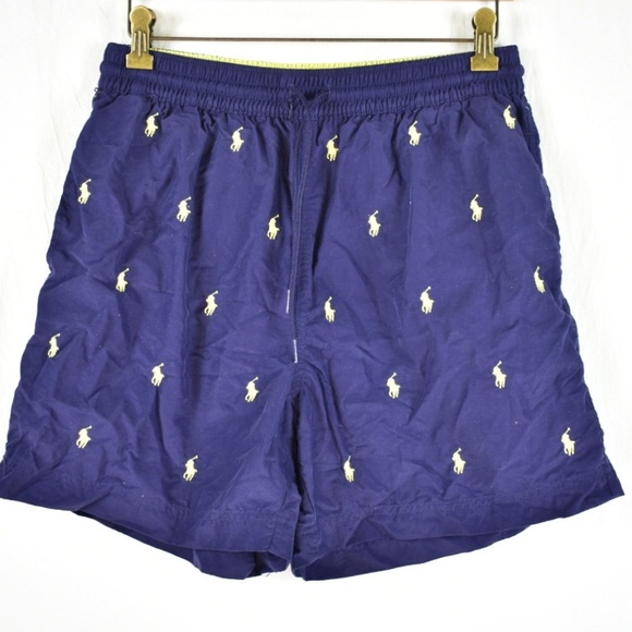Polo Ralph Lauren Other - Vtg Ralph Lauren Polo All Over Logo Trunks sz L